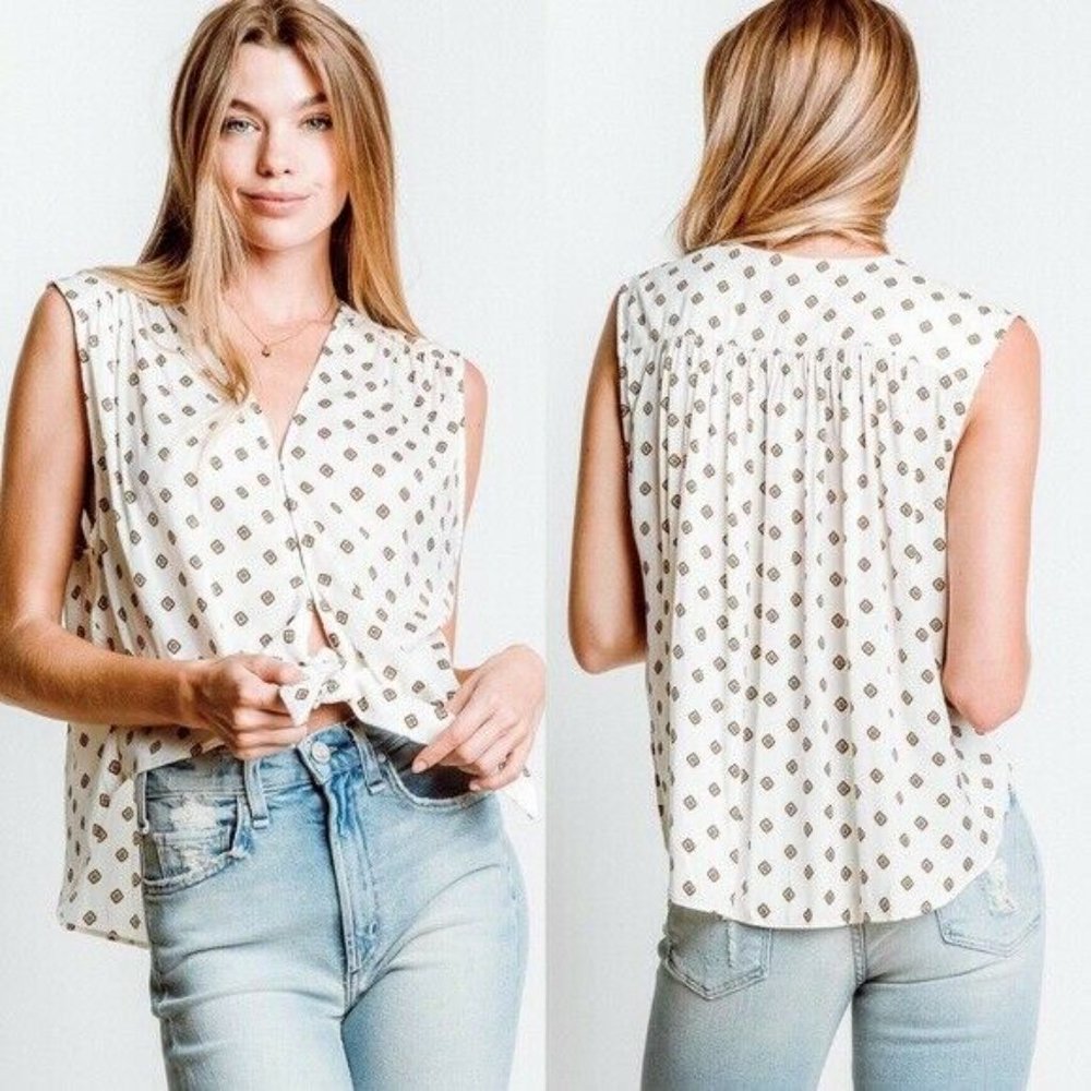 Free People Mornings In Marrakesh Printed Top